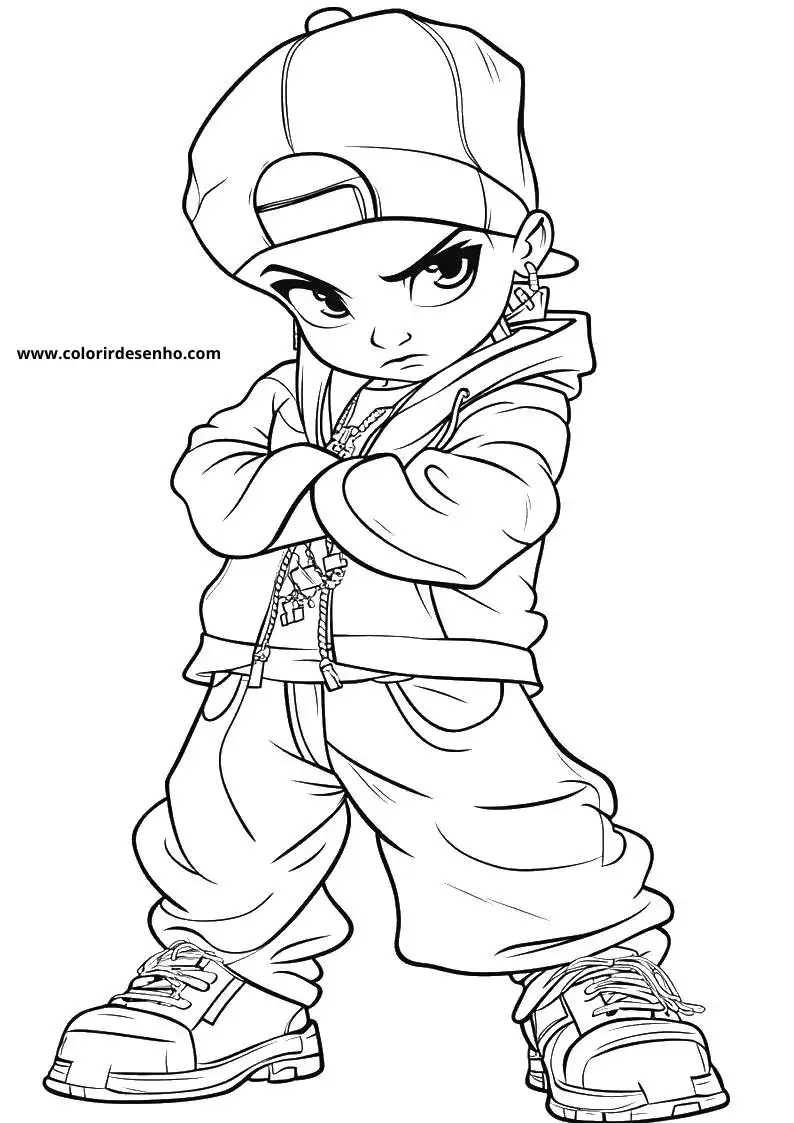 Hip Hop Coloring Sheet 5