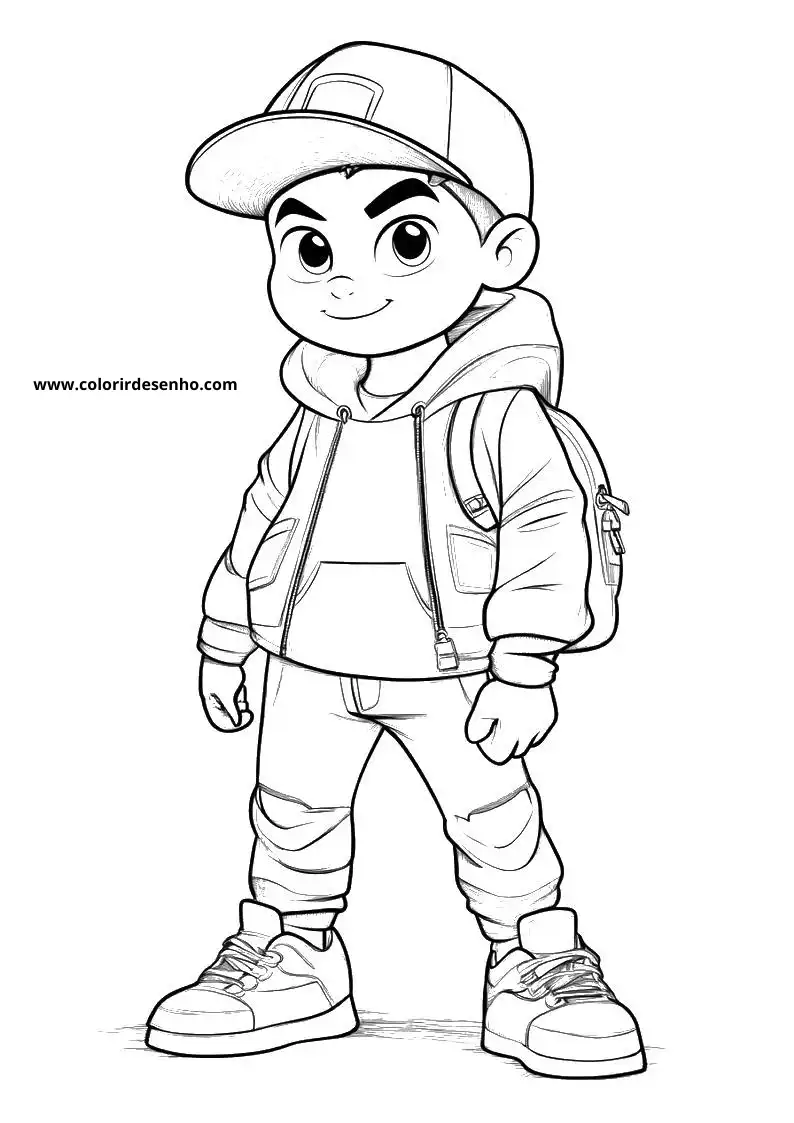 Hip Hop Coloring Sheet 9