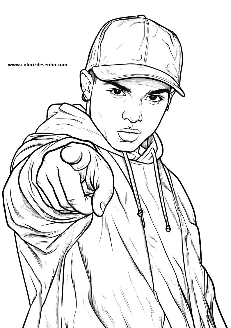 Hip Hop Drawing For Kids To Color 1