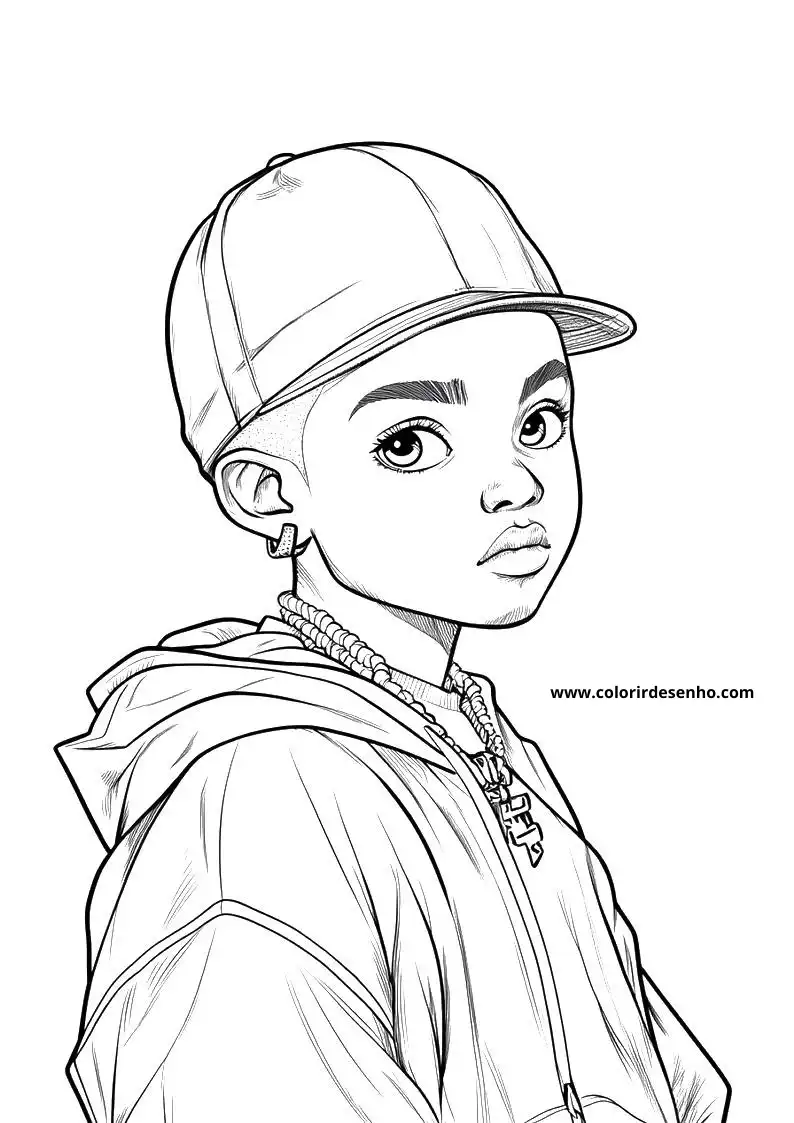 Hip Hop Drawing For Kids To Color 10
