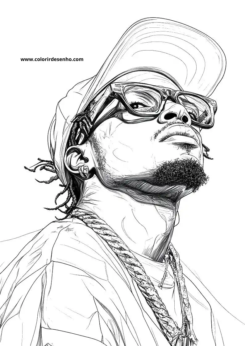 Hip Hop Drawing For Kids To Color 4