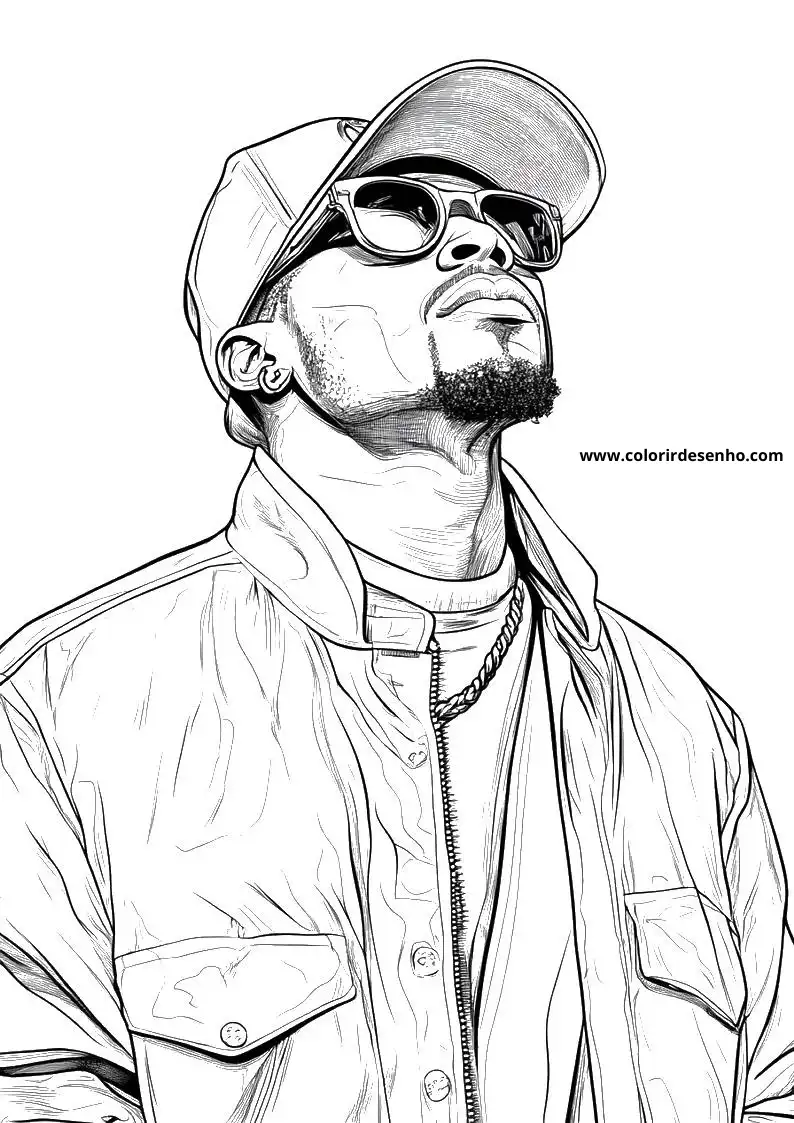 Hip Hop Drawing For Kids To Color 5