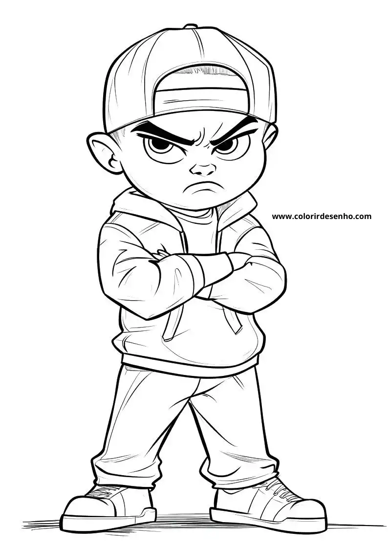 Hip Hop Drawing For Kids To Color 7