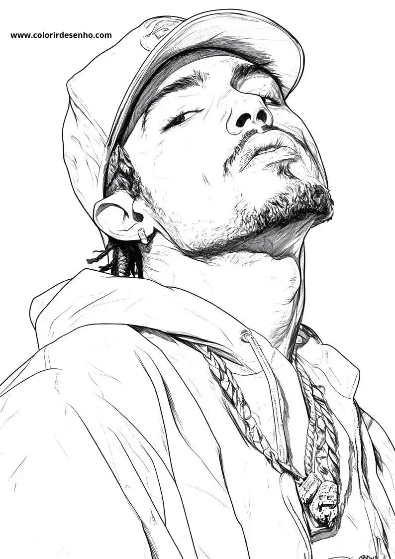 Hip Hop Free Printable Coloring Pages 1