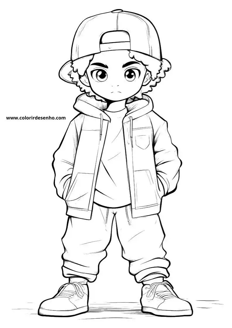 Hip Hop Free Printable Coloring Pages 10