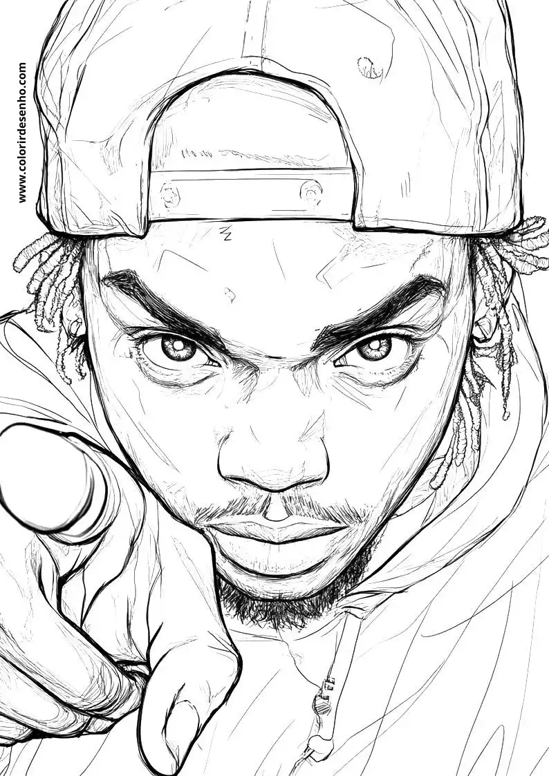 Hip Hop Free Printable Coloring Pages 4