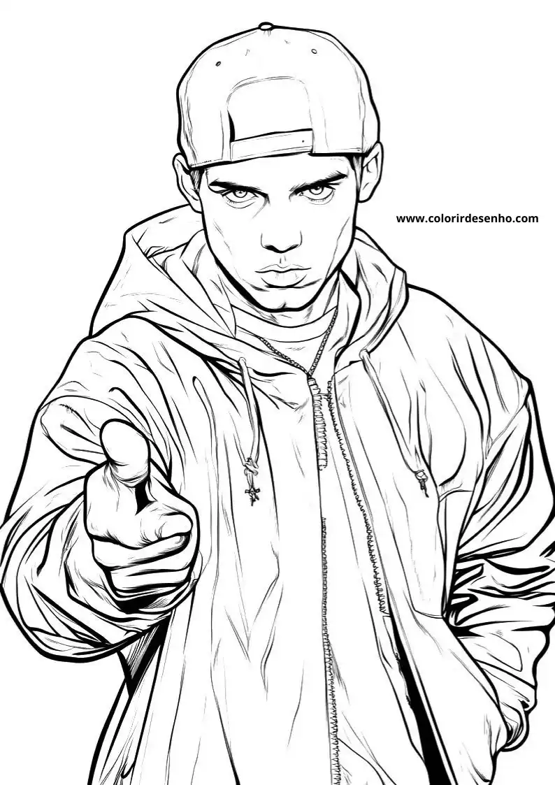 Hip Hop Free Printable Coloring Pages 5