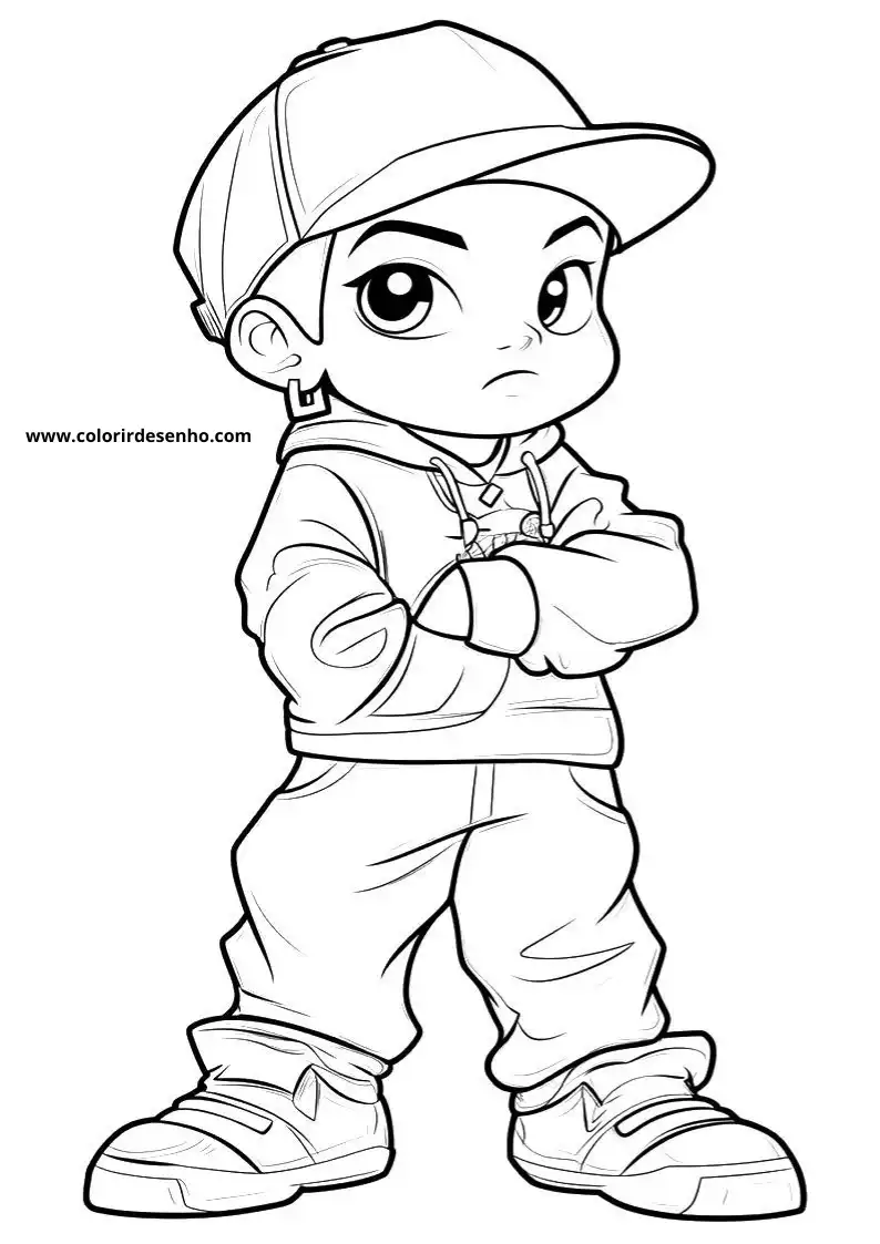Hip Hop Free Printable Coloring Pages 9