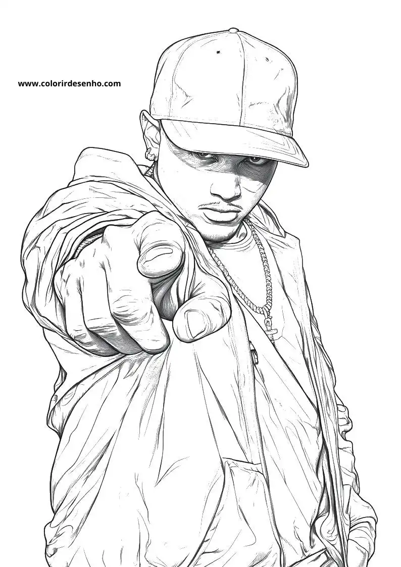 Hip Hop Picture Coloring Pages 2
