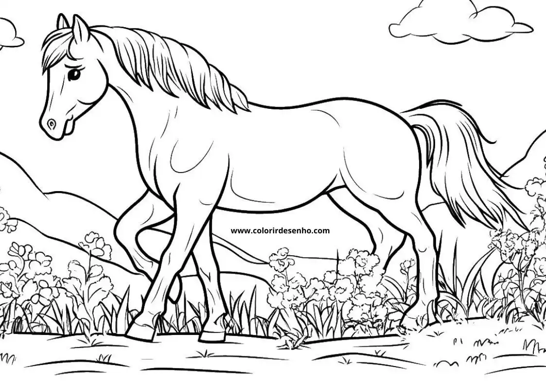 Horse Coloring Pages 18