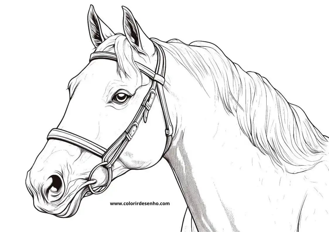 Horse Coloring Pages 9