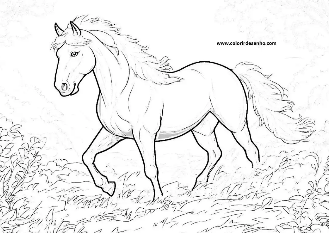 Horse Free Printable Coloring Pages 2