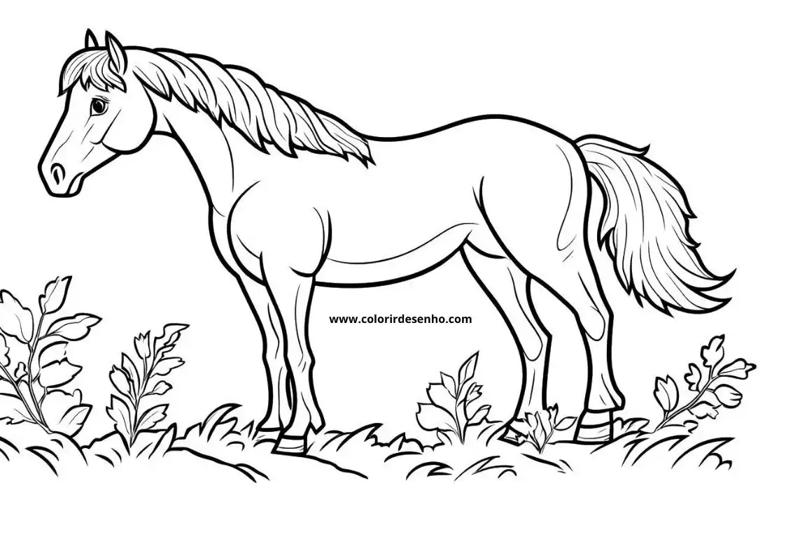Horse Free Printable Coloring Pages 6