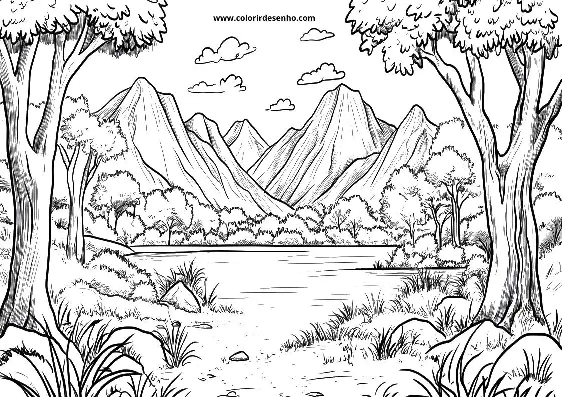 Landscape Coloring Pages 4