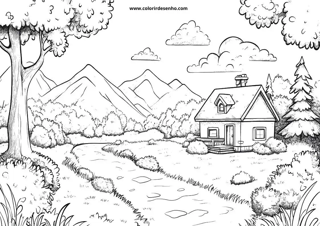 Landscape Free Printable Coloring Pages 2