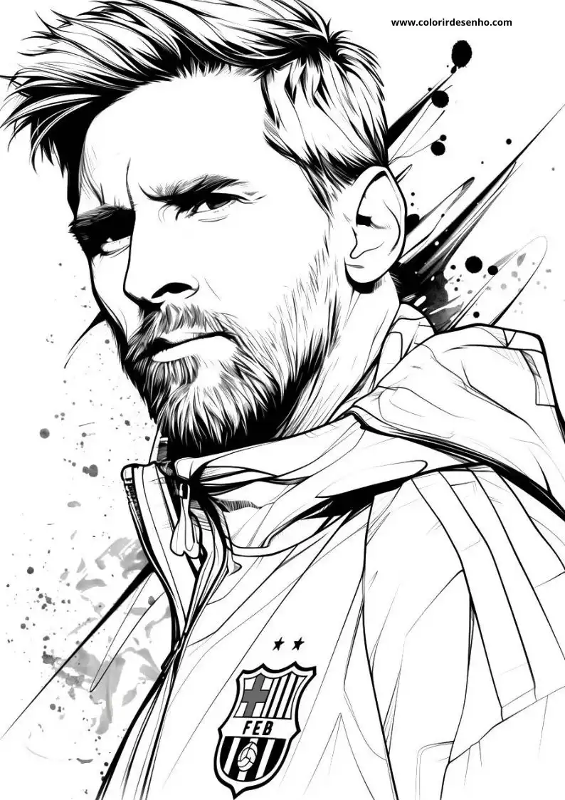 Lionel Messi Coloring Pages (95+ Free Printables) 4 Lionel Messi 20768