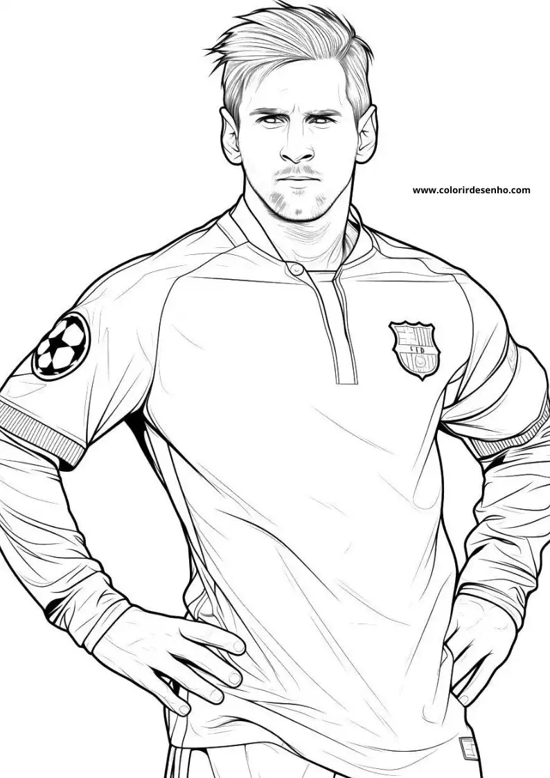 Lionel Messi Coloring Pages 2