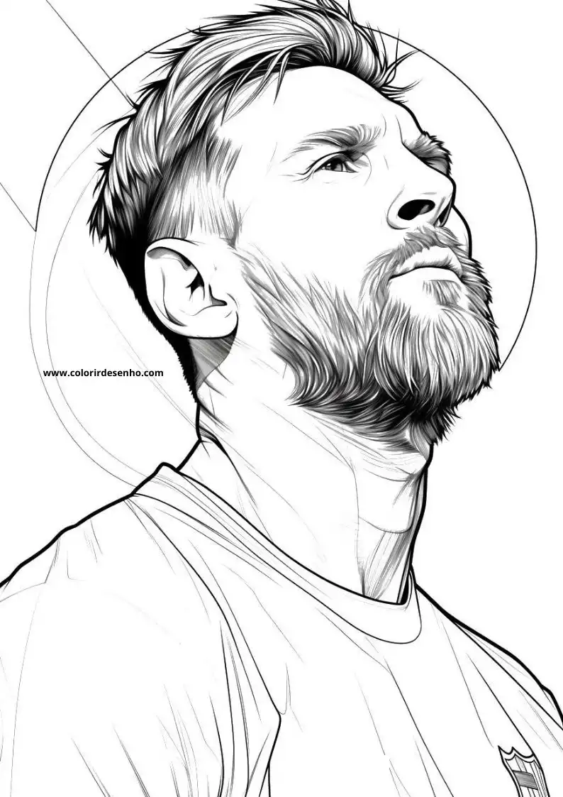 Lionel Messi Coloring Pages 9