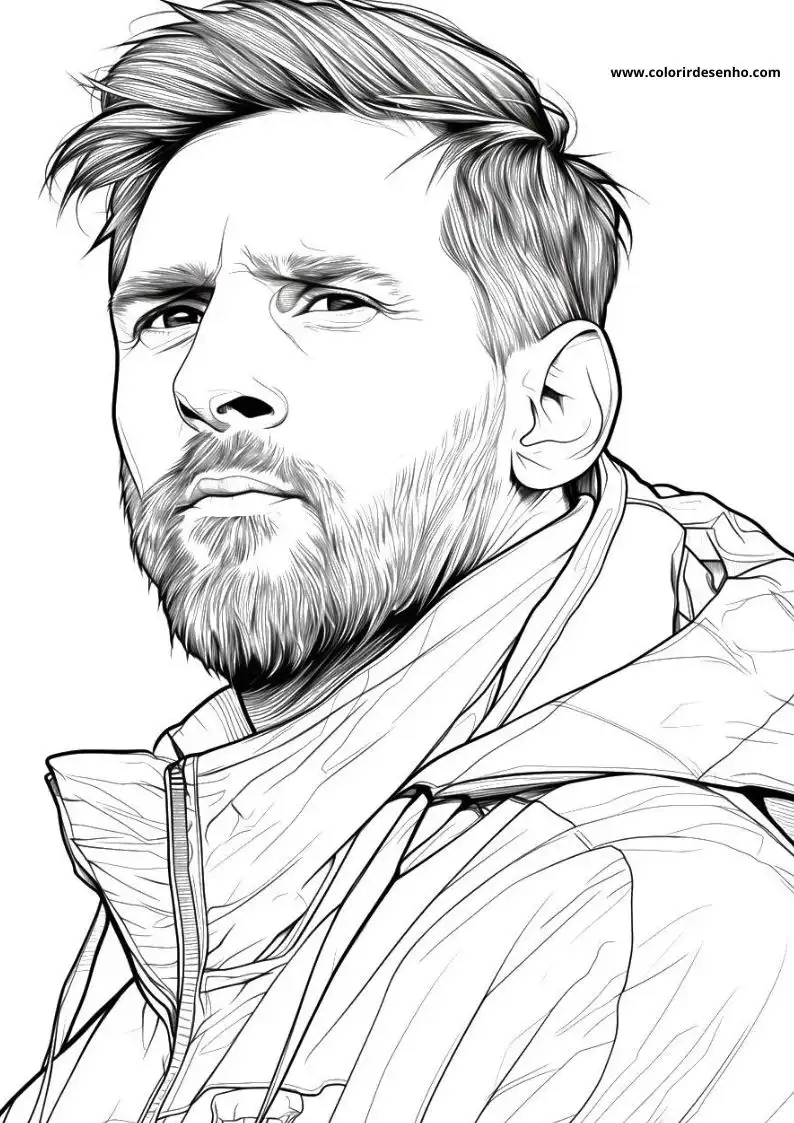 Lionel Messi Coloring Pages For All Ages 3