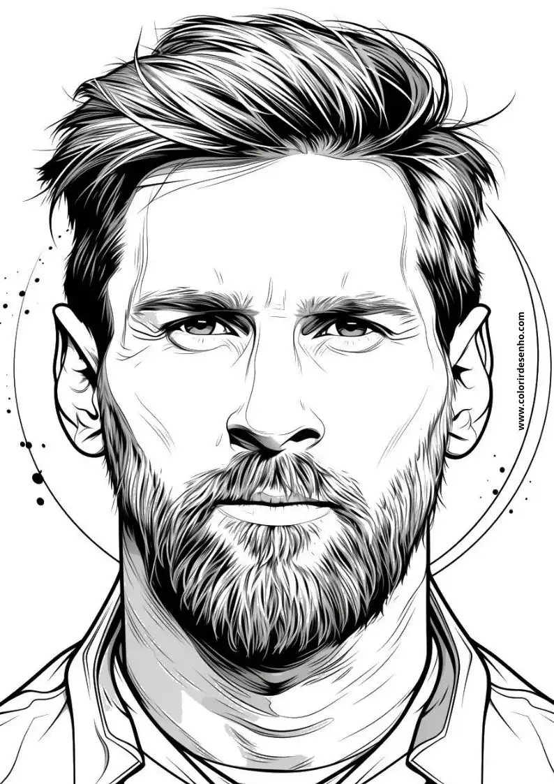 Lionel Messi Coloring Pages For All Ages 4