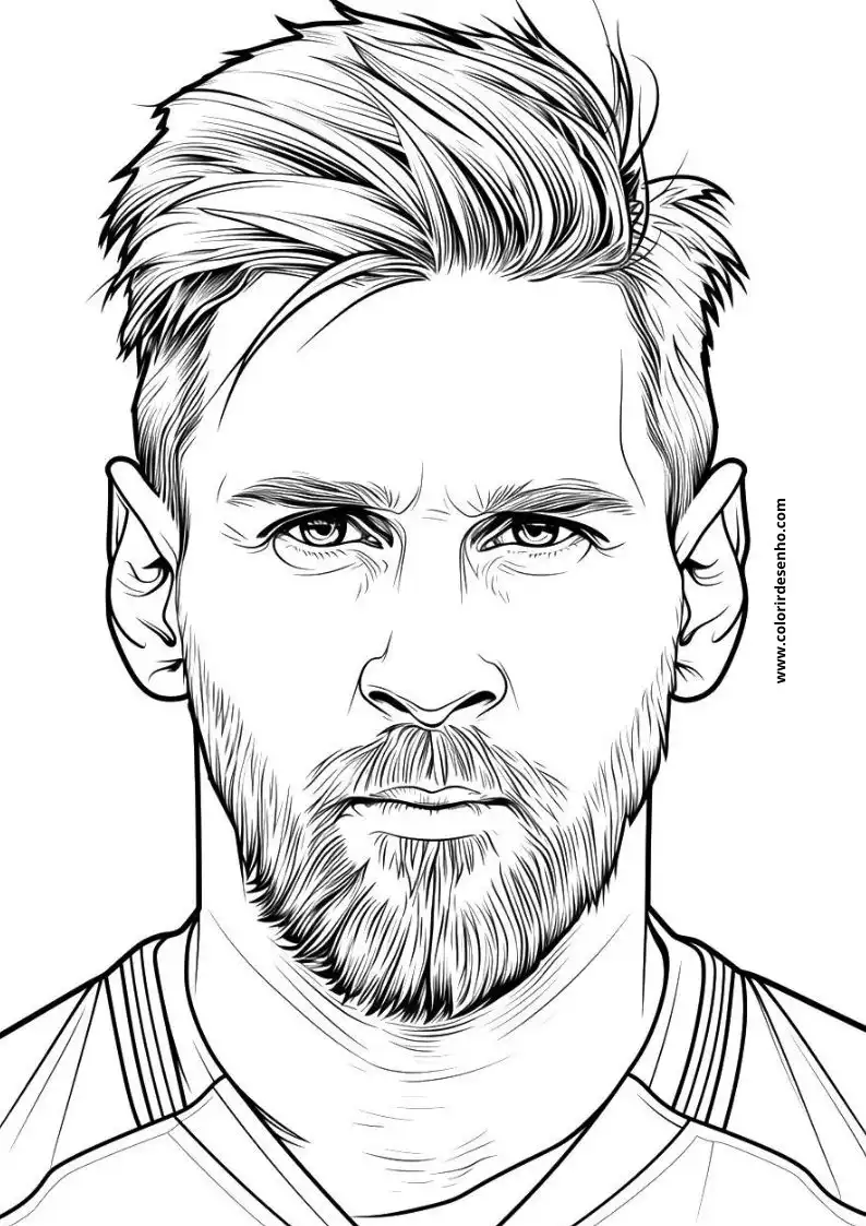 Lionel Messi Coloring Pages For All Ages 7