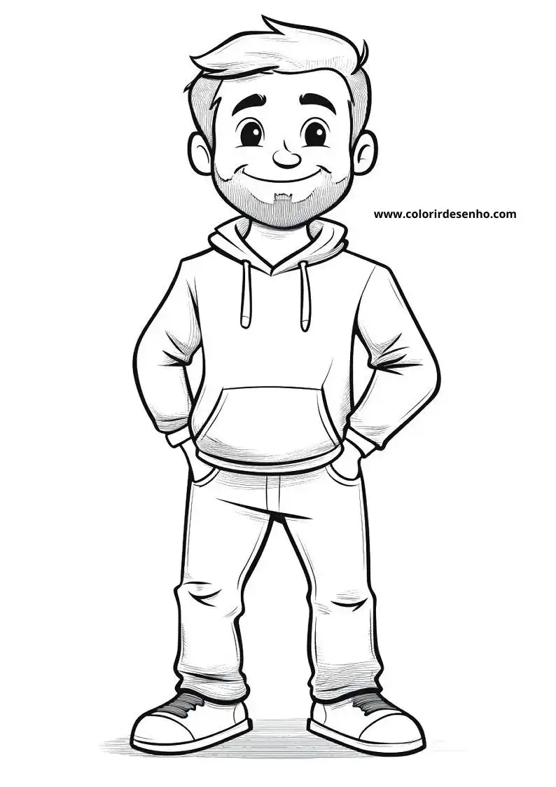 Man Coloring Pages For All Ages 5