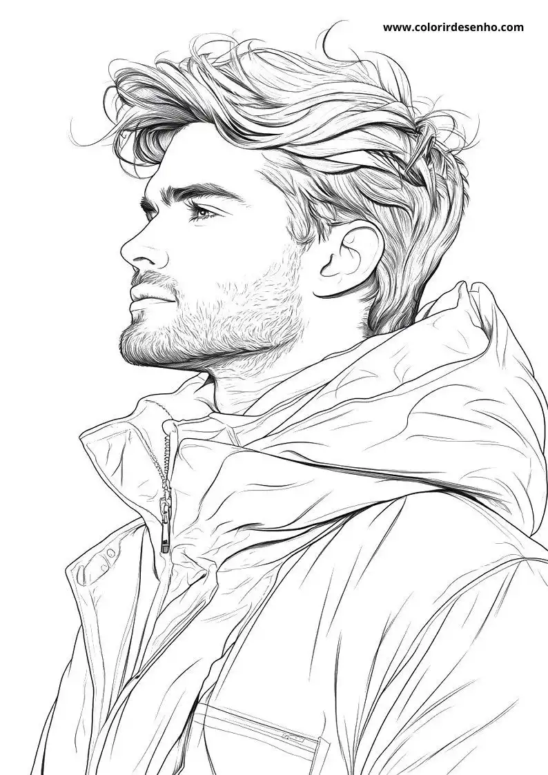Man Coloring Pages For Kids And Adults 5