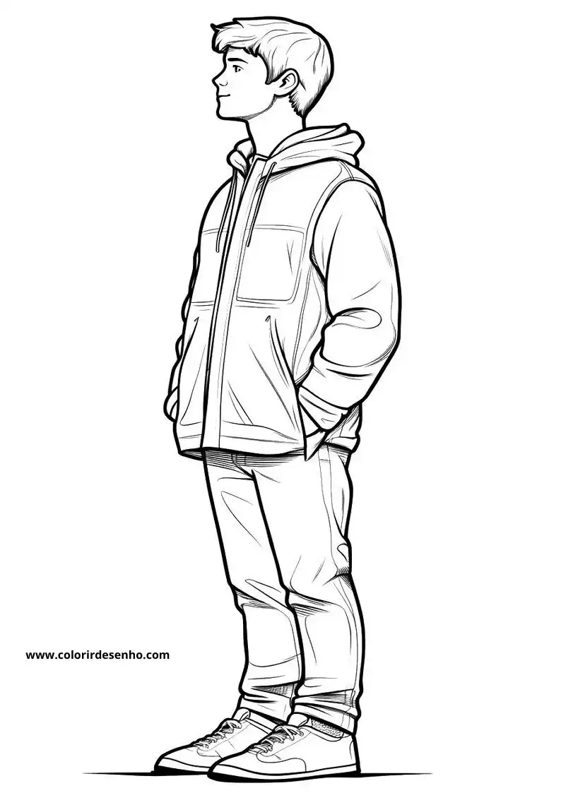 Man Coloring Pages For Kids And Adults 9