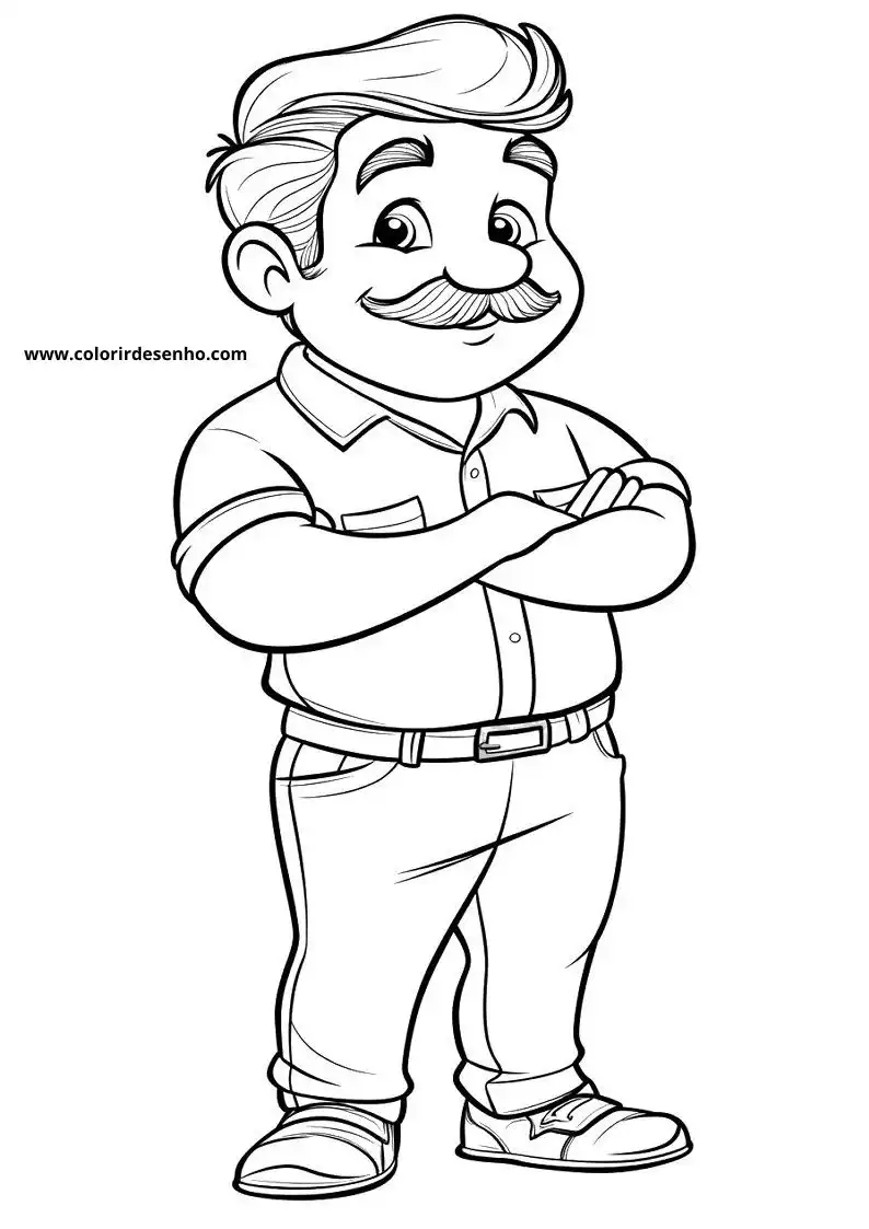 Man Coloring Sheet 1
