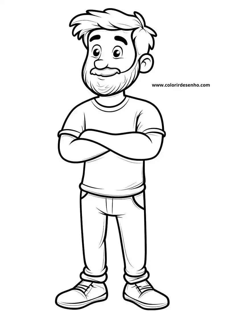Man Coloring Sheet 2