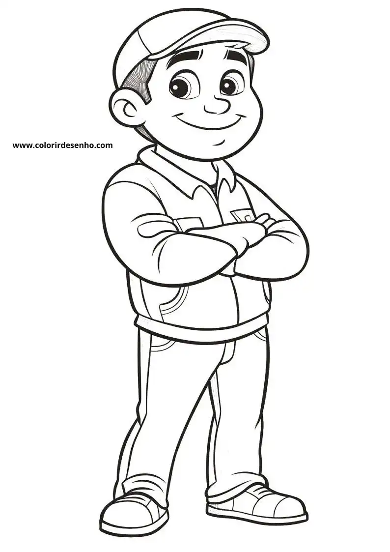 Man Coloring Sheet 3