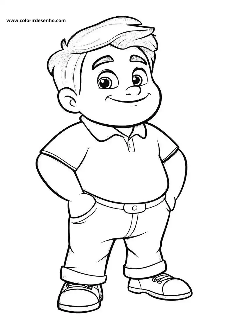 Man Coloring Sheet 4