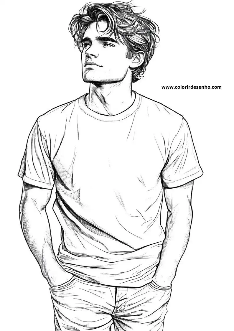Man Coloring Sheet 8