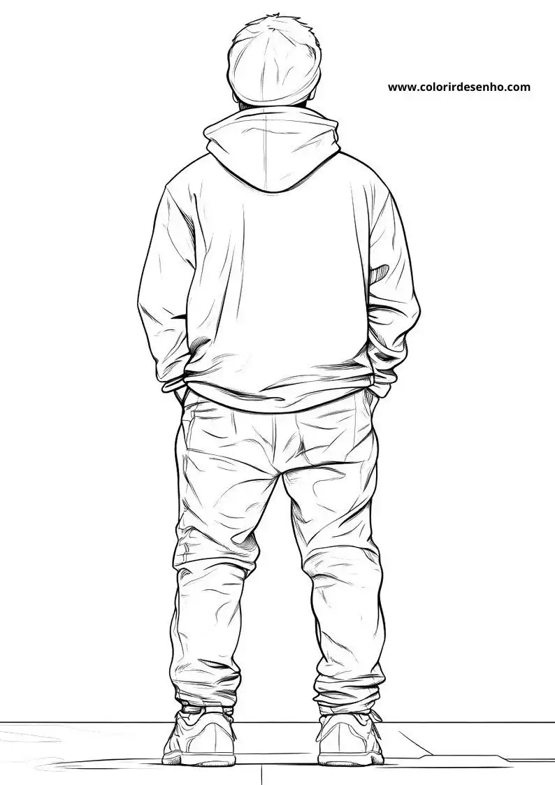 Man Coloring Sheet 9
