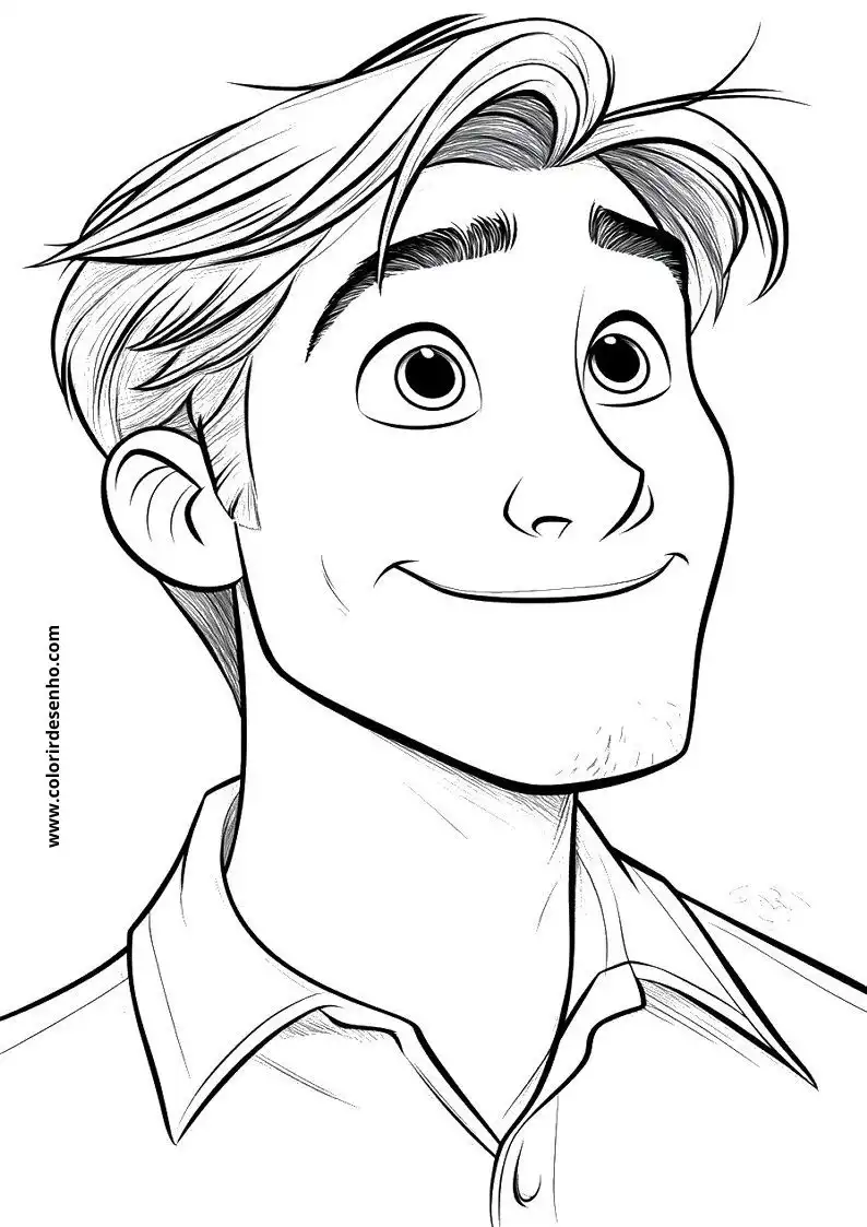 Man Drawing For Kids To Color 4