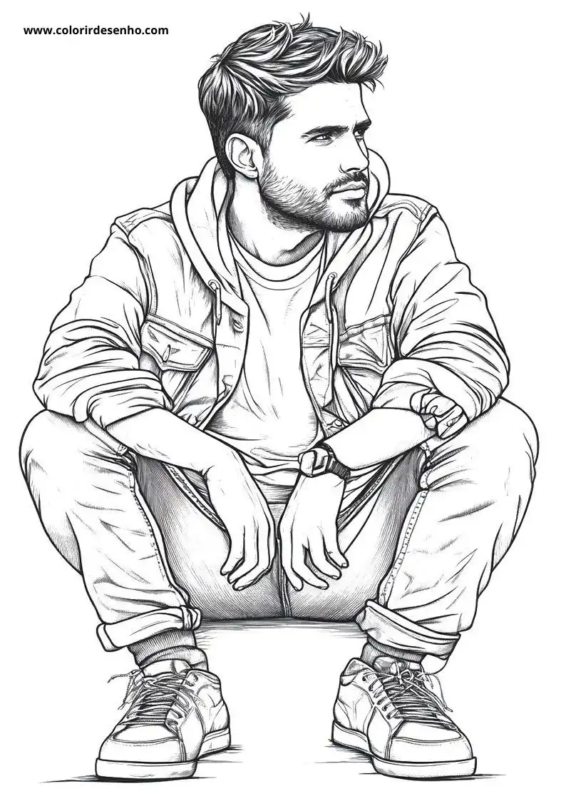 Man Free Printable Coloring Pages 2