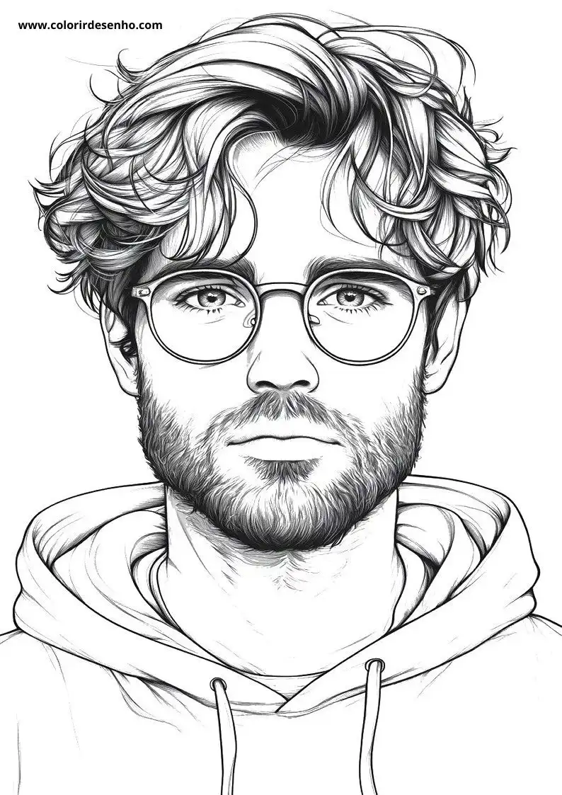 Man Free Printable Coloring Pages 3