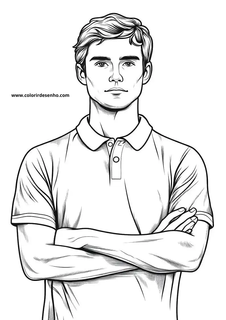 Man Free Printable Coloring Pages 5