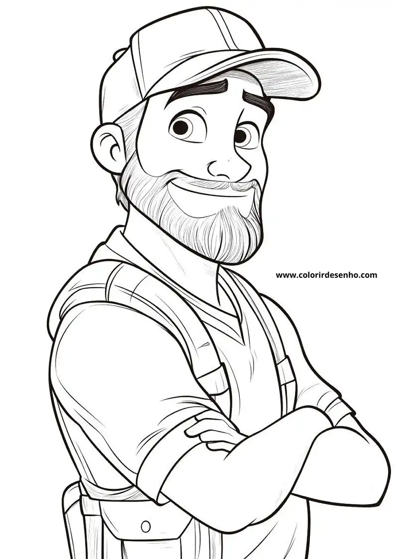 Man Free Printable Coloring Pages 6