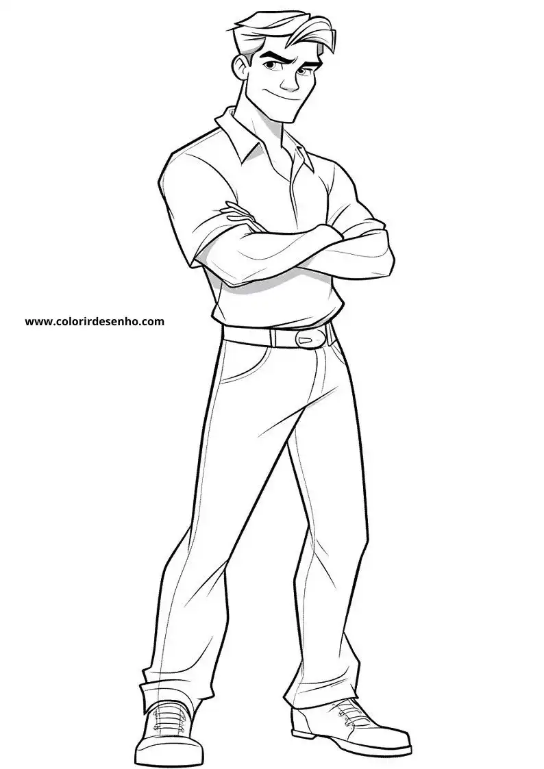 Man Free Printable Coloring Pages 7