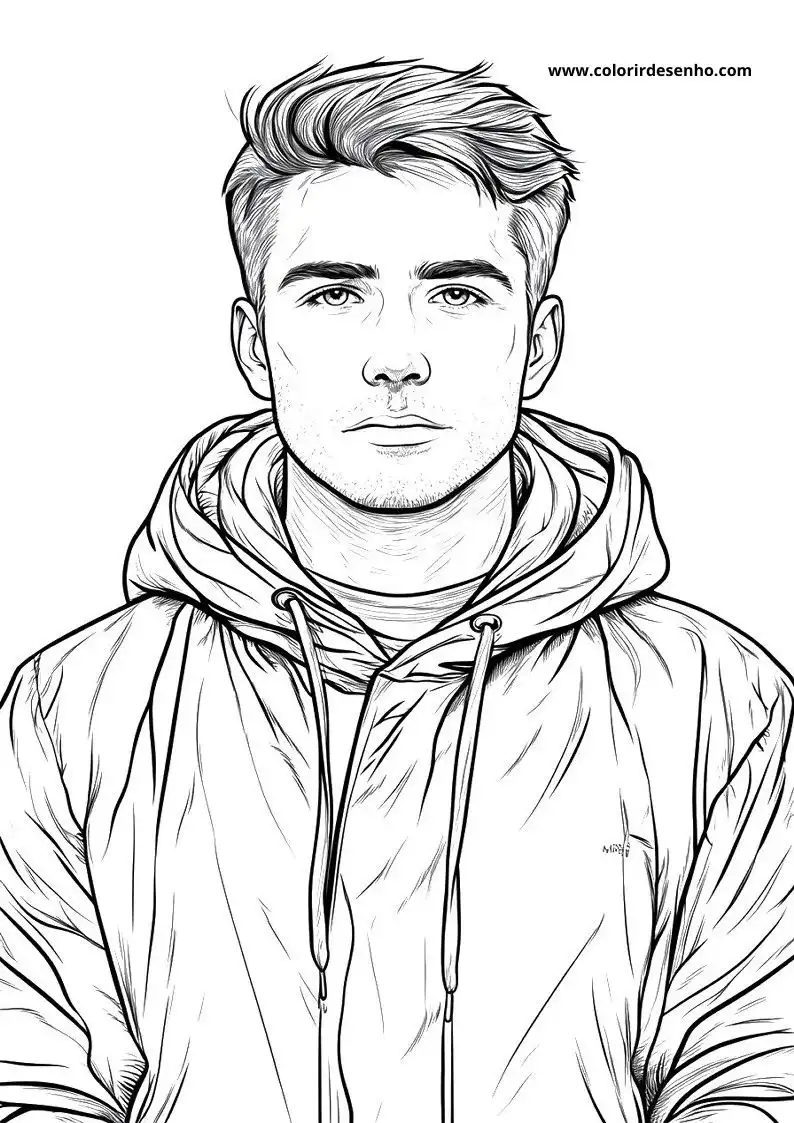 Man Free Printable Coloring Pages 8