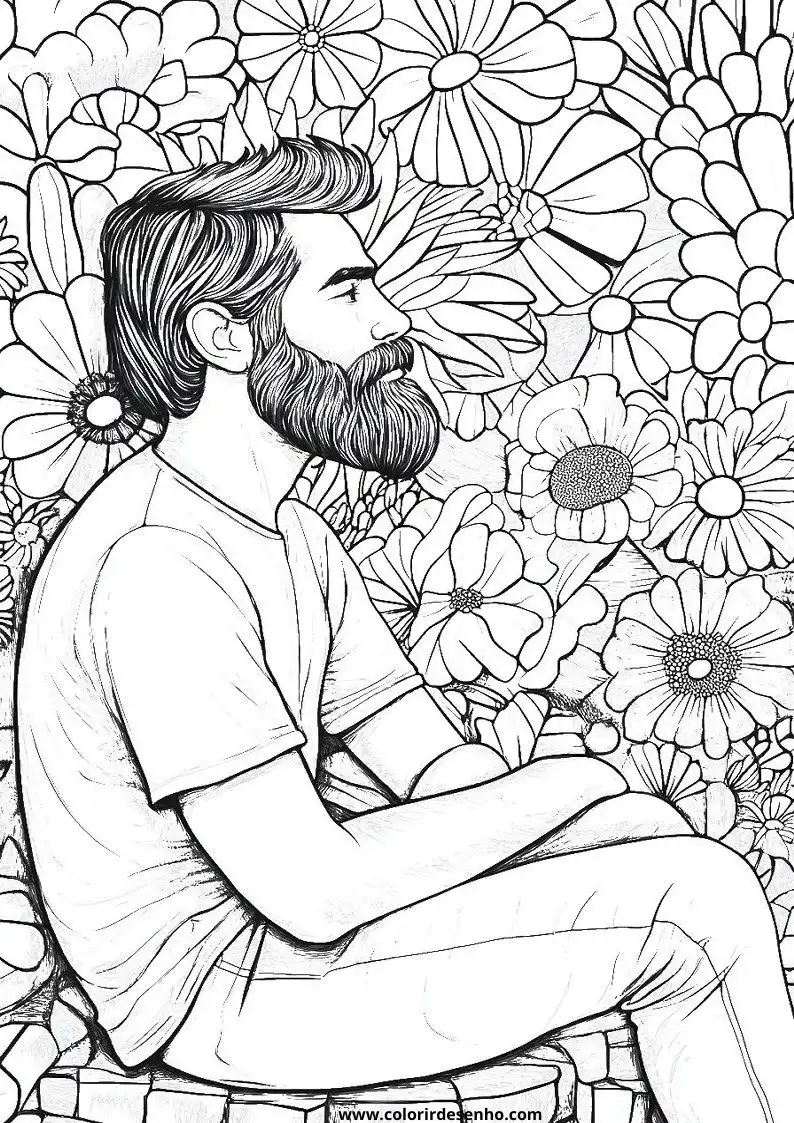 Man Picture Coloring Pages 2