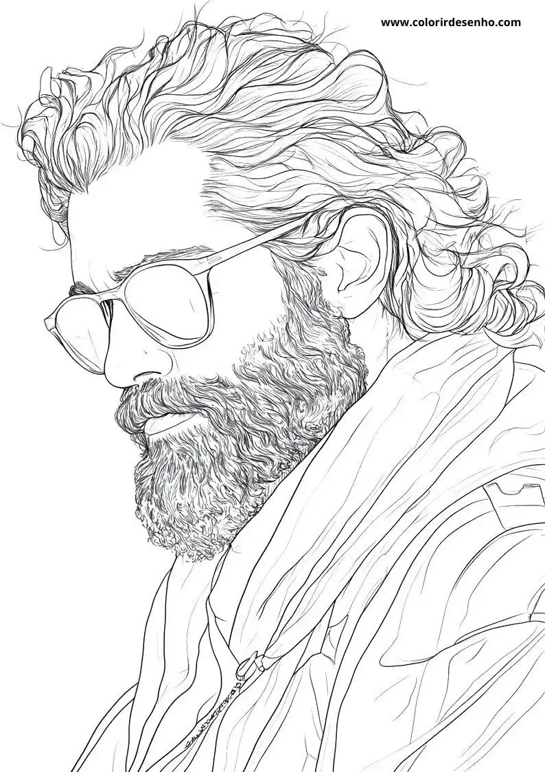 Man Picture Coloring Pages 6