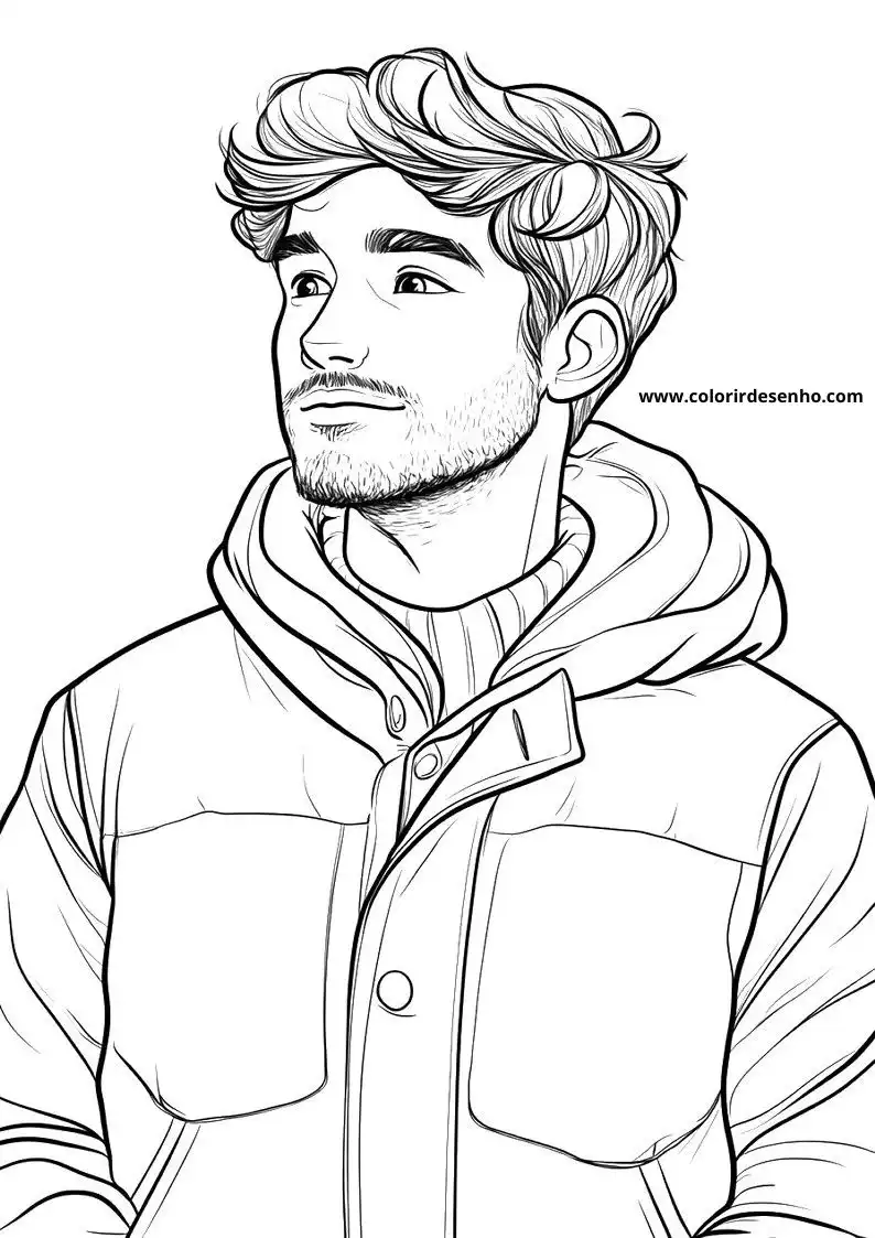 Man Picture Coloring Pages 8
