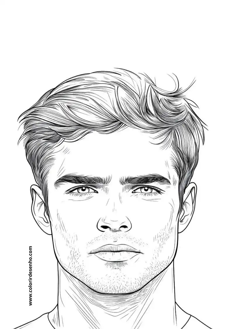 Man's Face Coloring Pages (258+ Free Printables) 64 Mans Face 22398