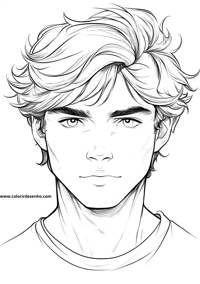 Man's Face Coloring Pages (258+ Free Printables) 72 Mans Face 22406