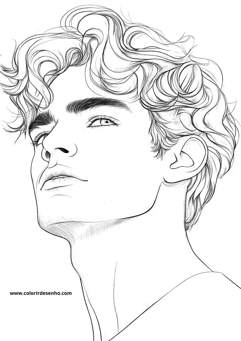Man's Face Coloring Pages (258+ Free Printables) 104 Mans Face 22438