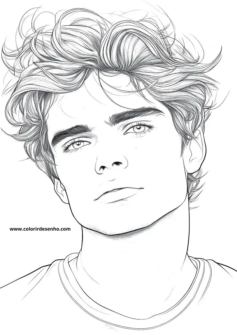 Man's Face Coloring Pages (258+ Free Printables) 105 Mans Face 22439