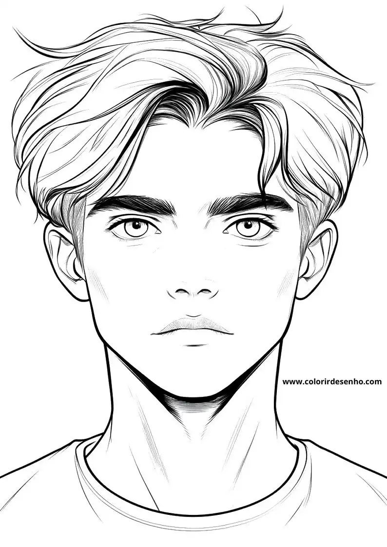 Man's Face Coloring Pages (258+ Free Printables) 107 Mans Face 22441