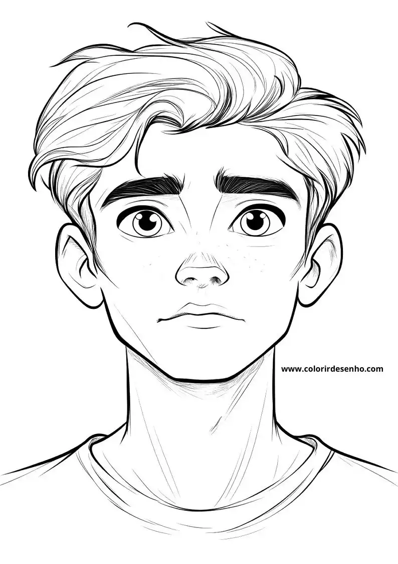 Man's Face Coloring Pages (258+ Free Printables) 119 Mans Face 22453